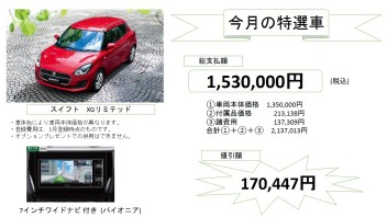 今月のお買い得車！！！